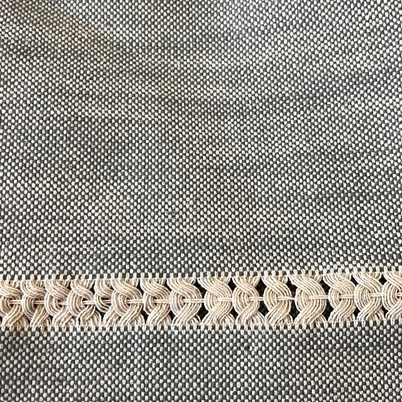 Better Homes & Gardens Woven Table Placemat with Fringe, Gray, 4 Piece Set - Picture 3 of 4